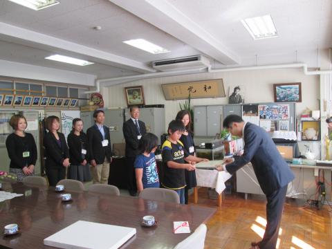 渋沢小学校表彰1