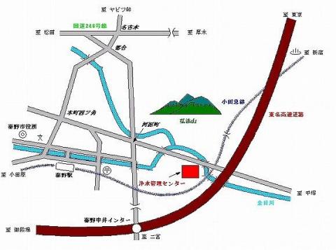 浄水管理センター案内地図