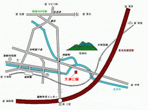 交通公園への案内地図