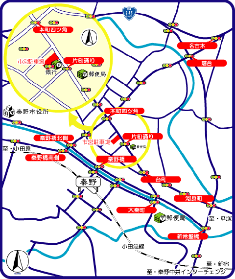 片町駐車場地図