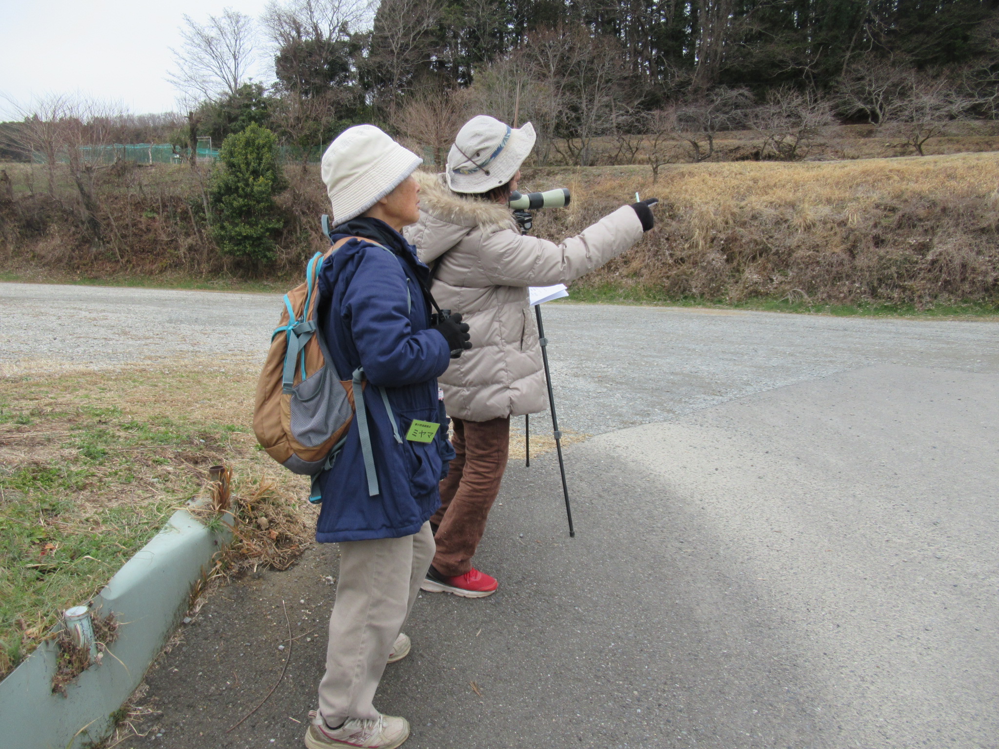 写真：春の野鳥観察会（１）
