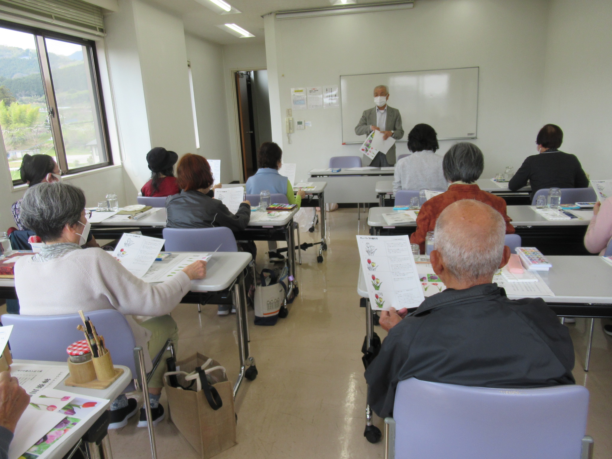 写真：四季の絵手紙教室