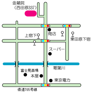 金蔵院地図