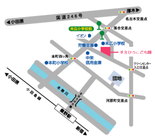 すえひろこども園案内図