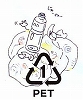 ペットボトル分別イラスト