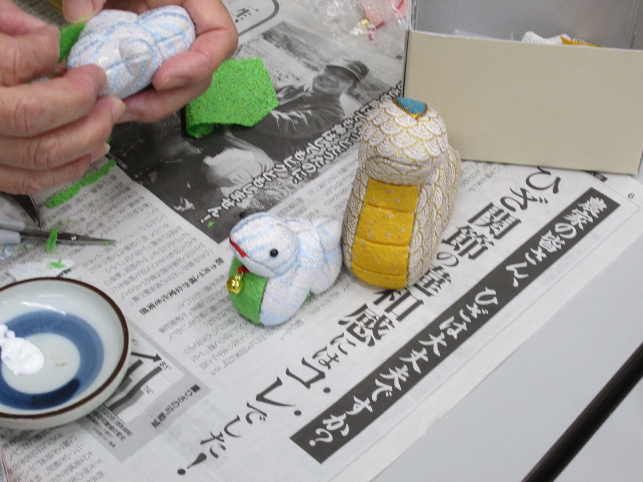 写真：木目込み人形教室