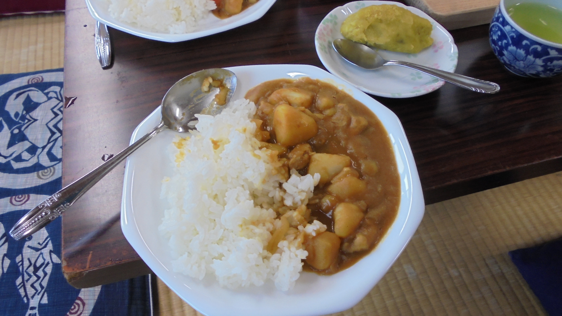 カレーライスとスイートポテト