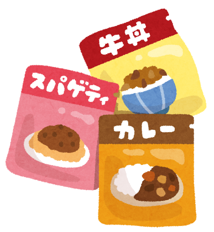 レトルト食品イラスト