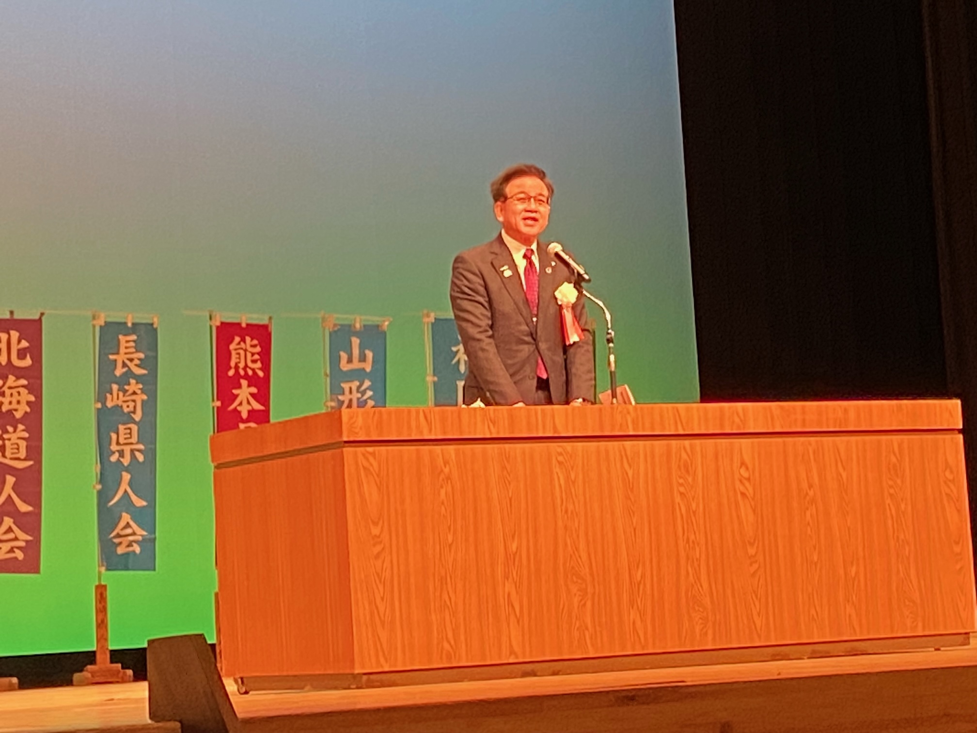 県人会フェア挨拶写真