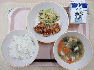 4月25日　給食の写真