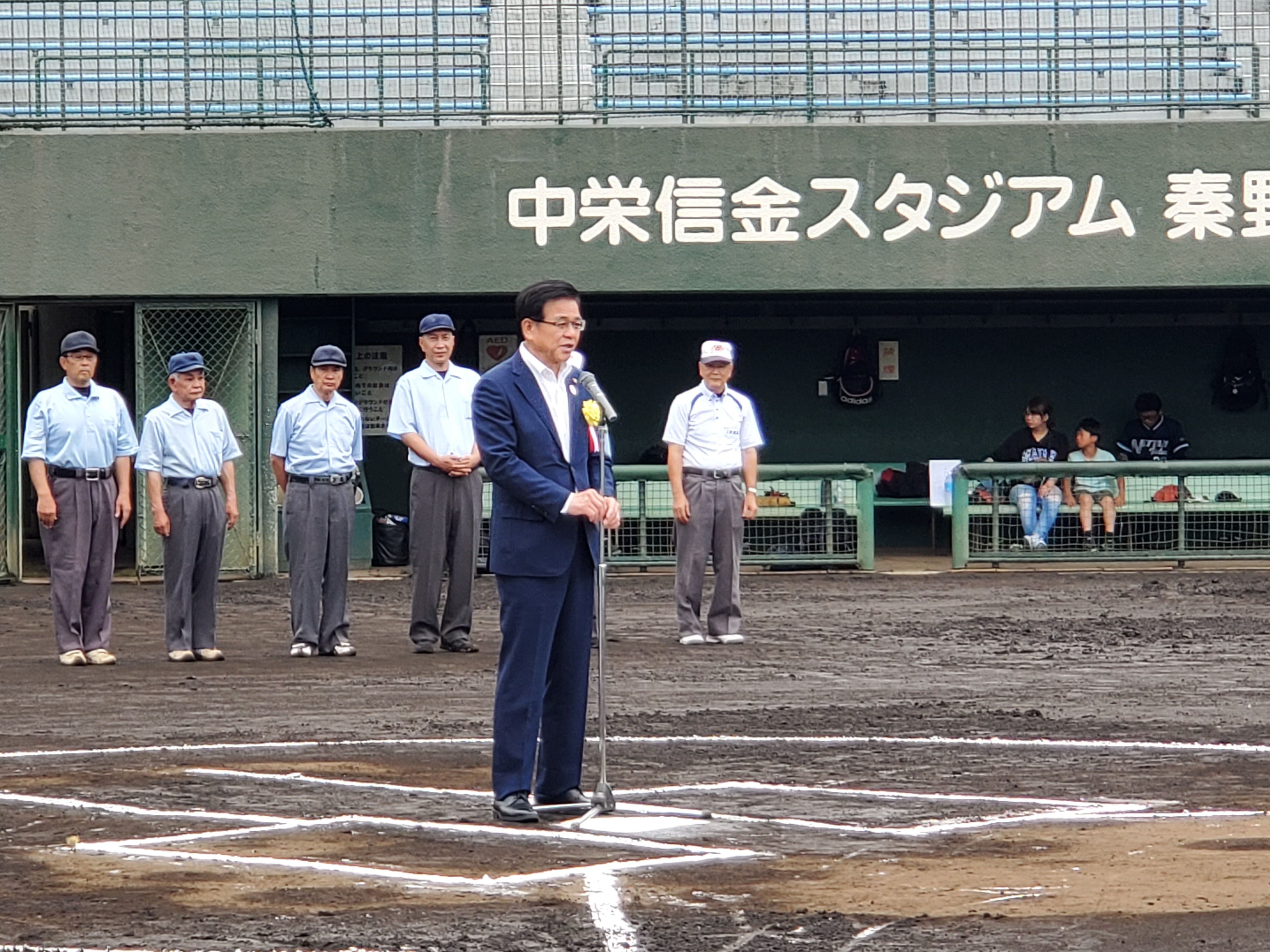 第59回秦野地区工業野球大会開会式1