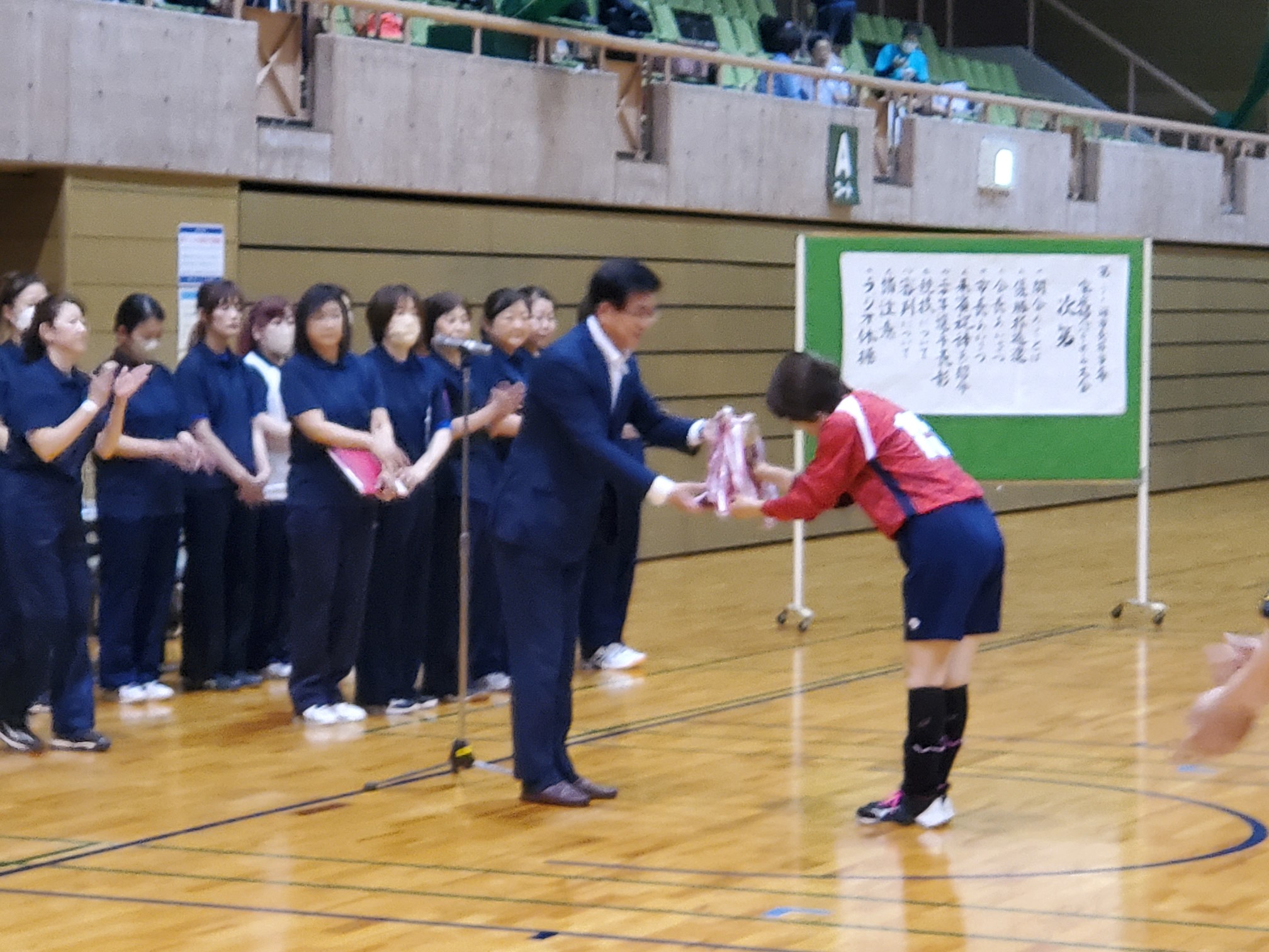 第36回市長杯争奪家庭婦人バレーボール大会開会式2
