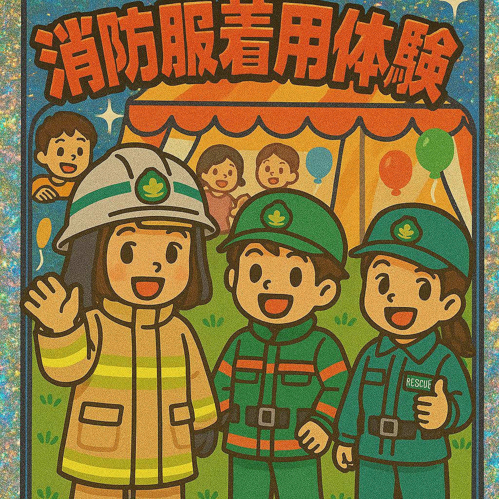 消防服着用体験