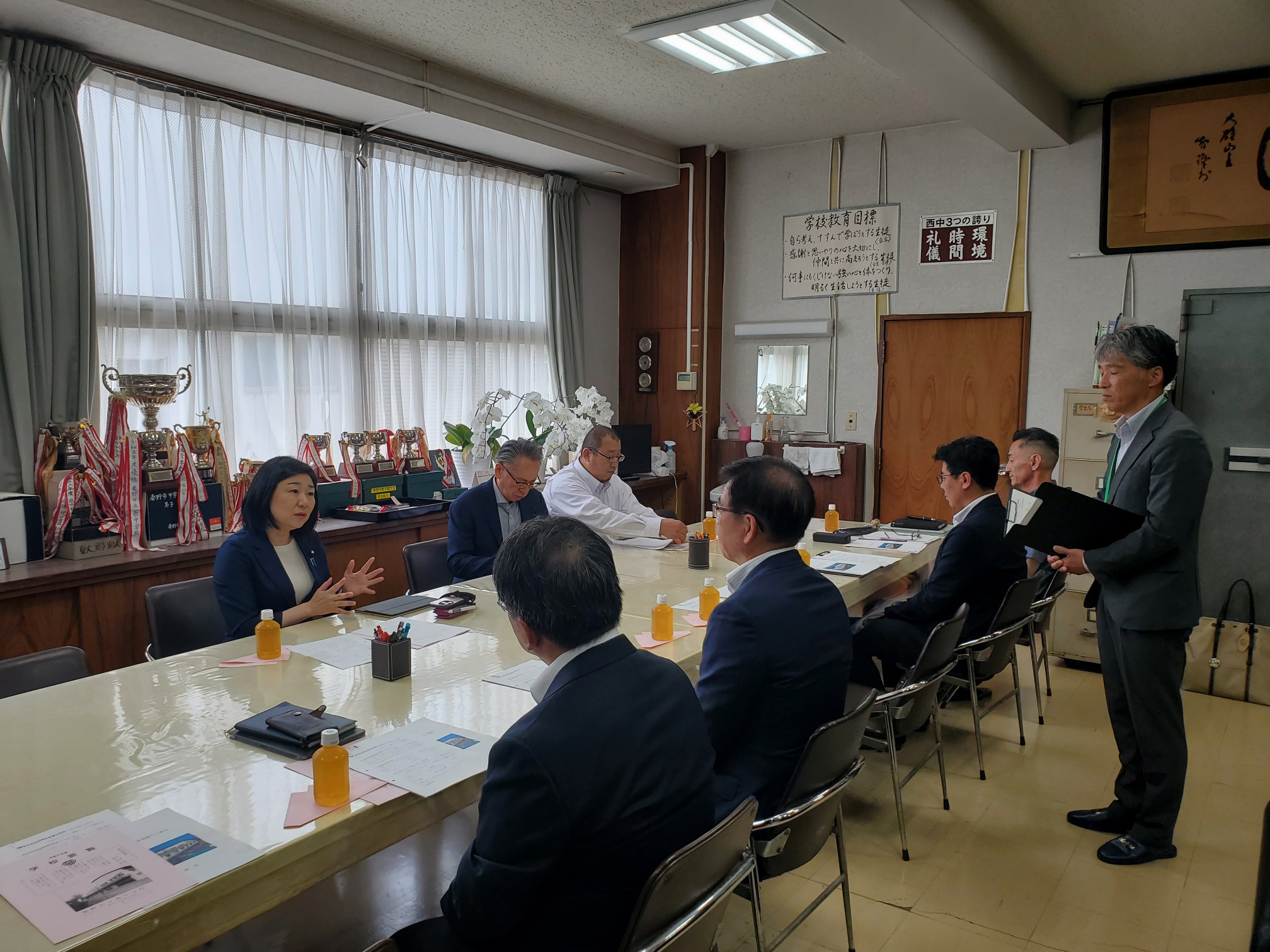 西中学校視察対応4