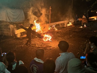 瓜生野百八松明・盆踊り大会1