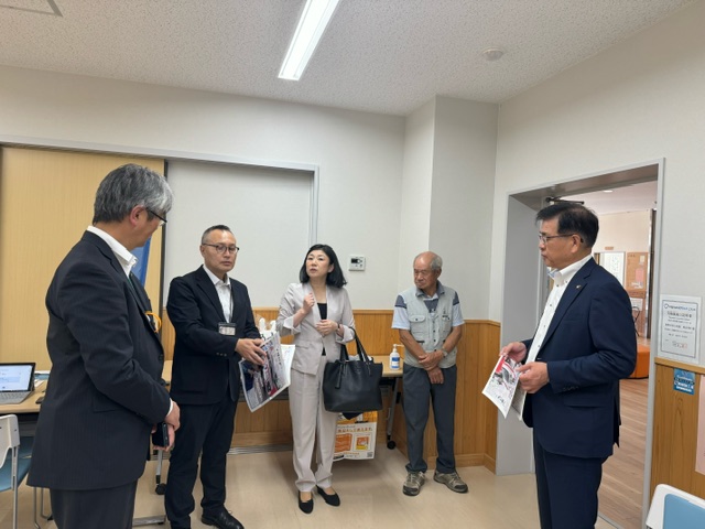 牧島かれん衆議院議員視察対応1