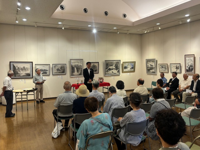 秦野市文化祭・水墨画展表彰式1