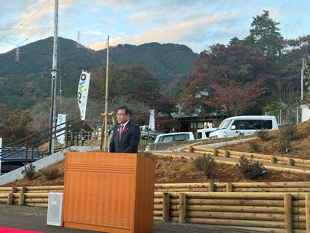 緑水庵駐車場多目的広場オープン記念式典1