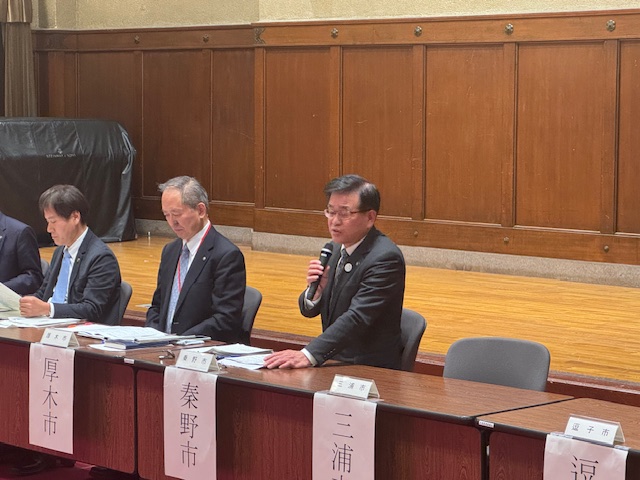 県知事と市町村長との意見交換会1