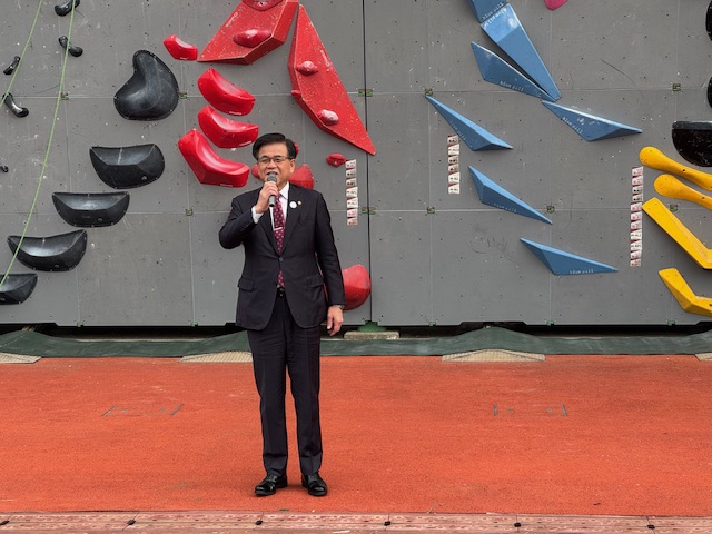 パラクライミングジャパンシリーズ開会式写真