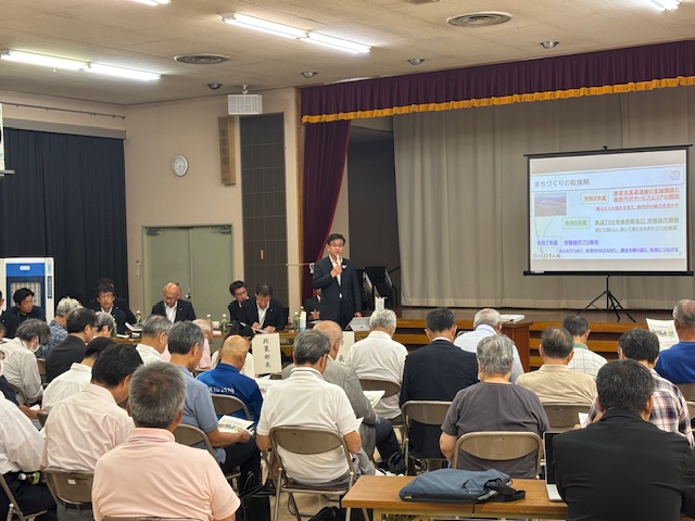 大根地区市政懇談会説明の様子